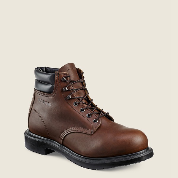 Botas de Seguridad Red Wing Hombre Marrom Oscuro - Supersole® - 6-Inch Toe - 238-SATVEX